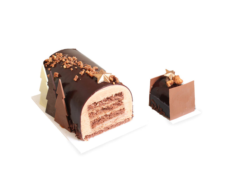 Trio chocolade bûche