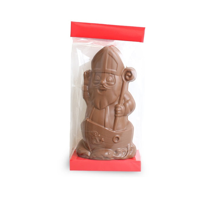 Zakje Sint in Stoomboot 19cm